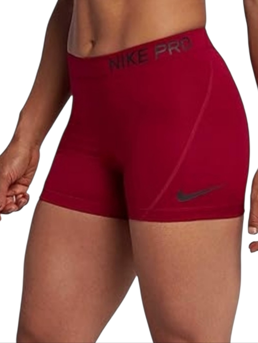 NIKE PRO SHORTS. RED/SMALL